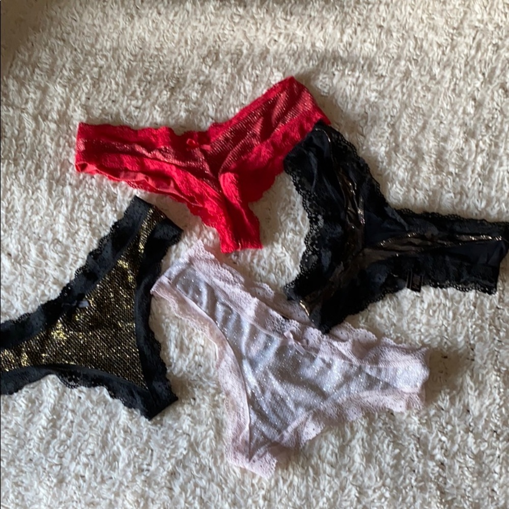 4 Pair Thong & Cheeky Victoria Secret Panties